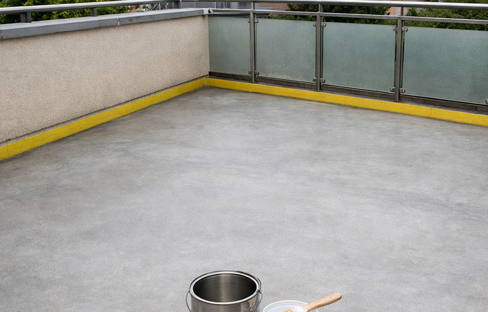 Terrazzo impermeabilizzato calpestabile